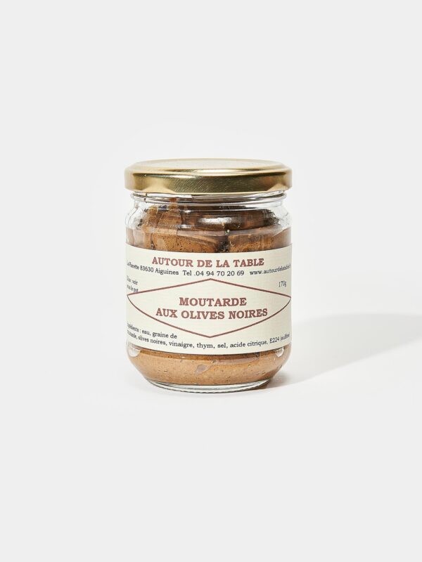 Moutarde aux olives noires
