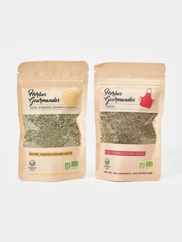 Les herbes gourmandes - Thym, romarin, origan et sarriette - 20 g