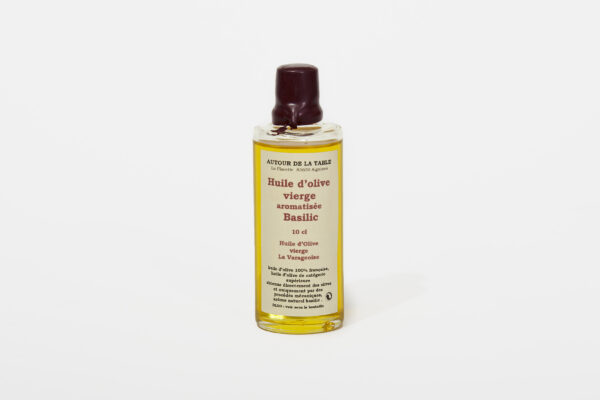 Huile d'olive au basilic - 12.5 cl